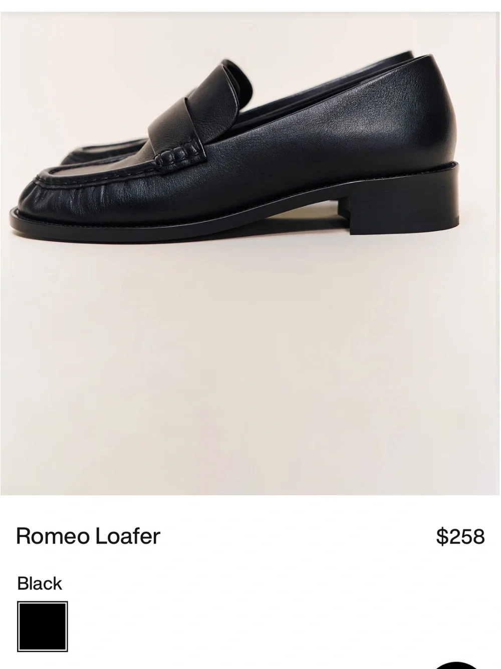 Romeo Loafer Women’s Black Leather Penny Loafers